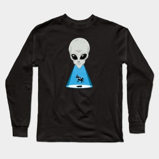 UFO Cow Abduction Long Sleeve T-Shirt